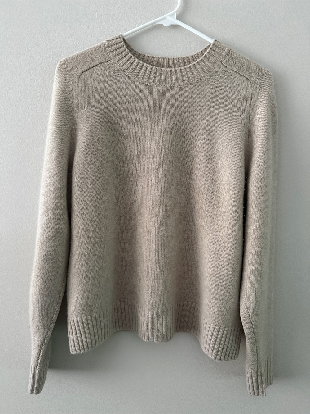 NAADAM Taupe Crewneck 100% Cashmere Sweater (small)